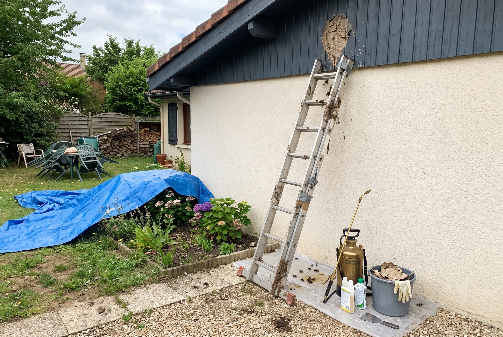 Destruction de nids de guêpes et frelons